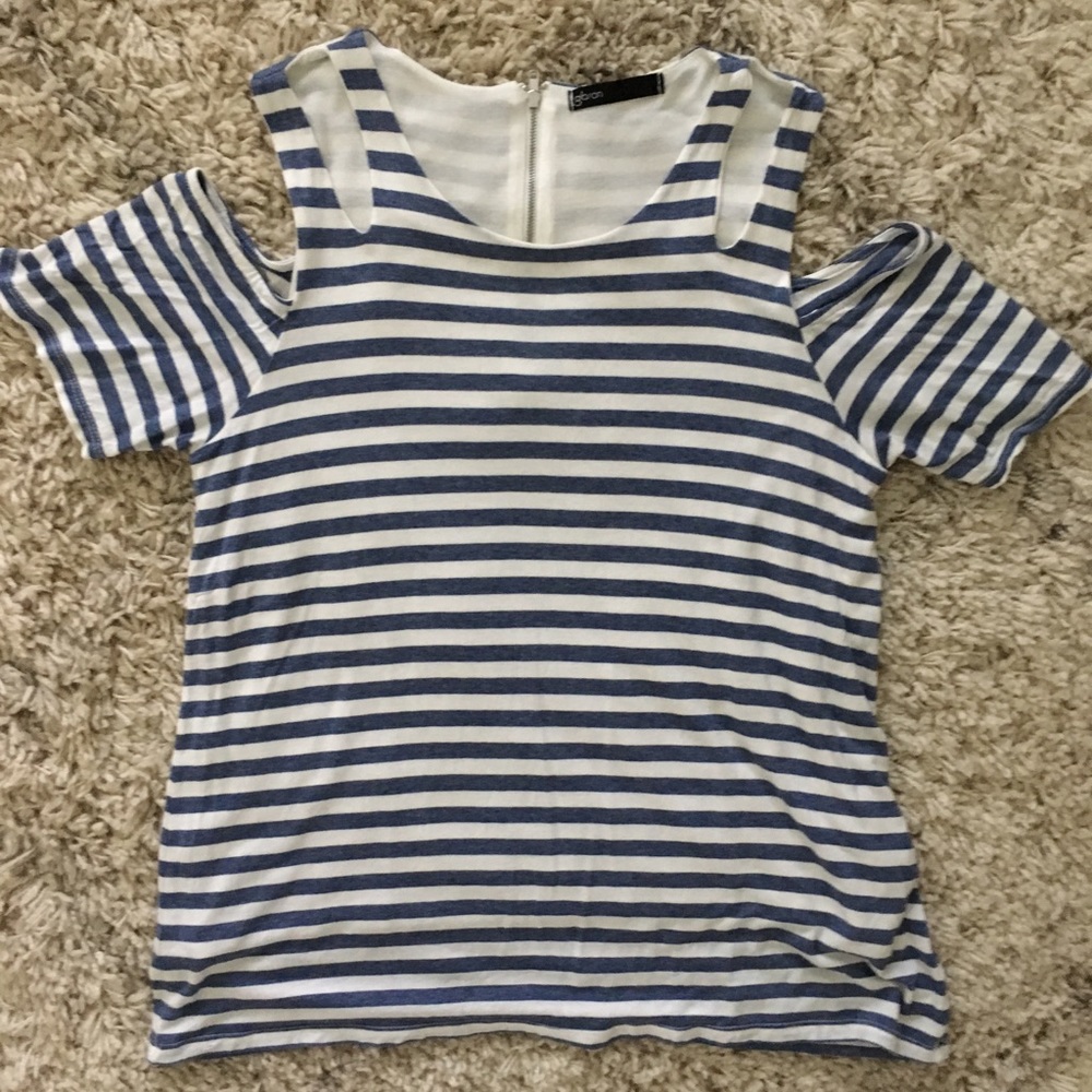 Gibson brand size medium striped shirt